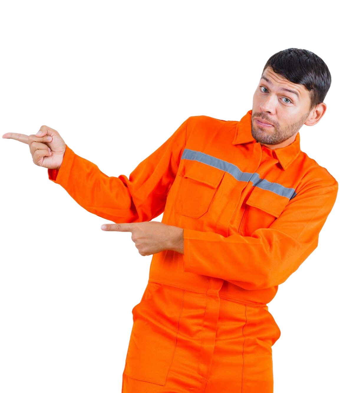 trabajador-joven-uniforme-apuntando-lado